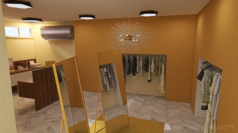 Clothing Store 3d design renderings