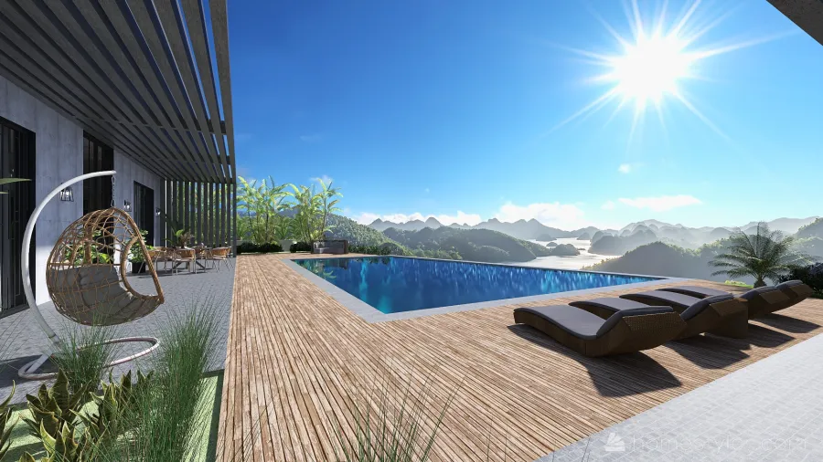 Mountain Villa 3d design renderings