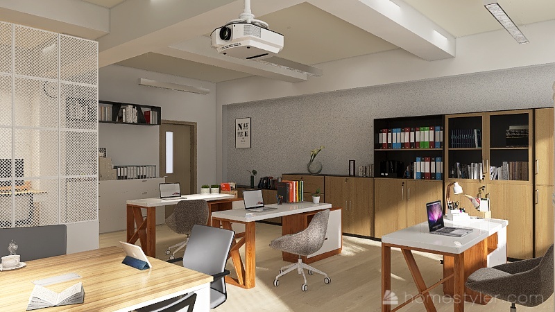 Office Nattinew 3d design renderings