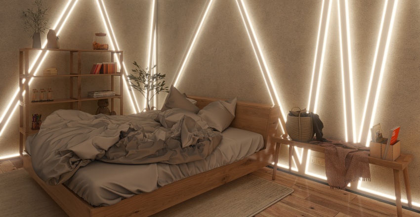 someone's bedroom 3d design renderings