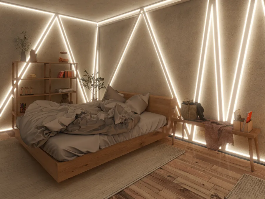 BI26721 - someone's bedroom 3d design renderings