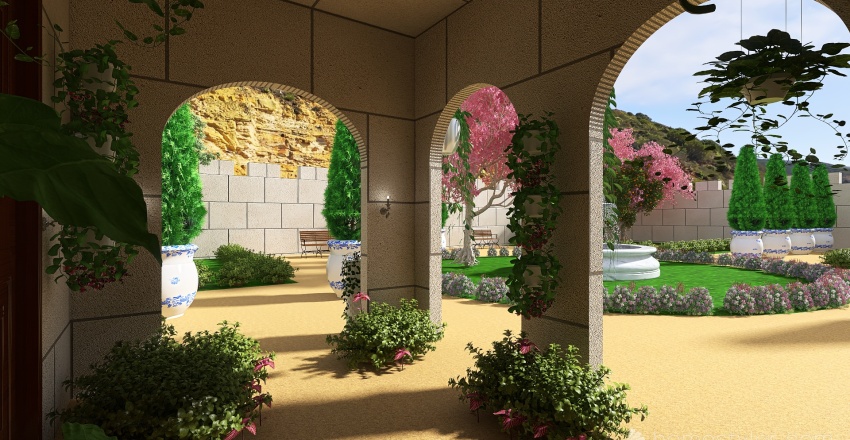 Medieval castle 3d design renderings