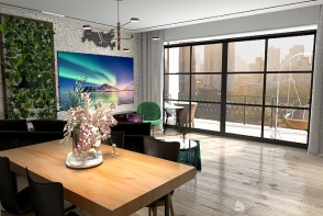 Green apartment Design Rendering