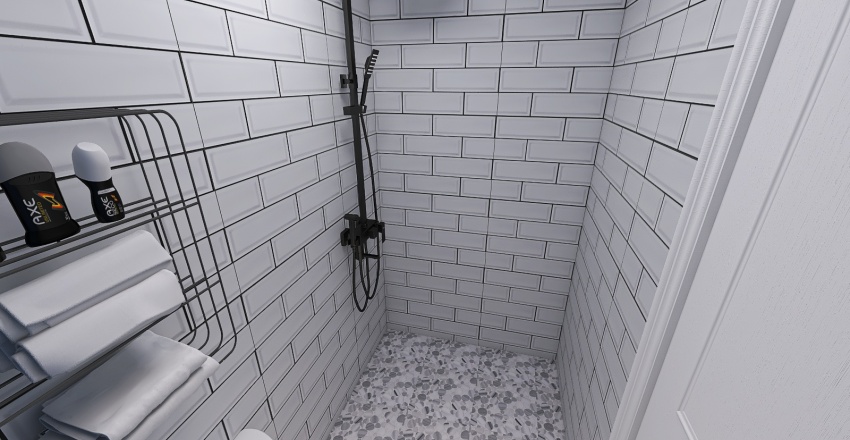 Small bathroom 3d design renderings