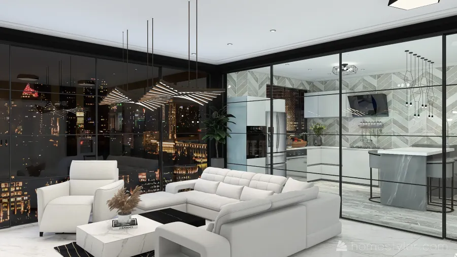 Casa di marmo 3d design renderings