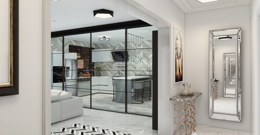 Casa di marmo 3d design renderings