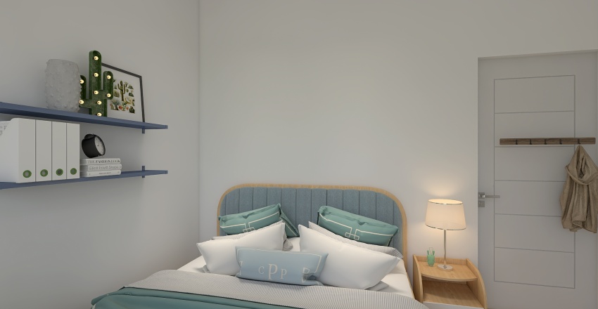 Modern Second Bedroom1 3d design renderings