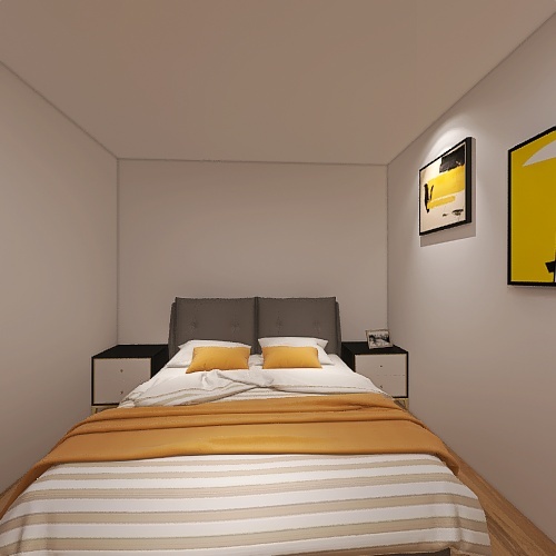 Copy of Small classic hotel room 3d design renderings