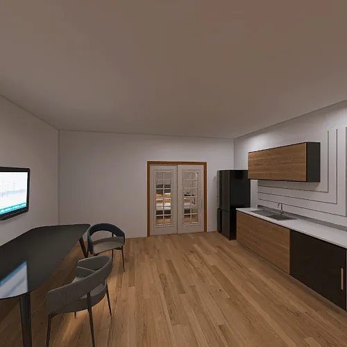 Copy of Small classic hotel room Design Rendering