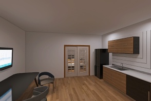 Copy of Small classic hotel room Design Rendering