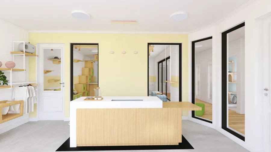 #HSDA2021Commercial Cat Lounge 3d design renderings