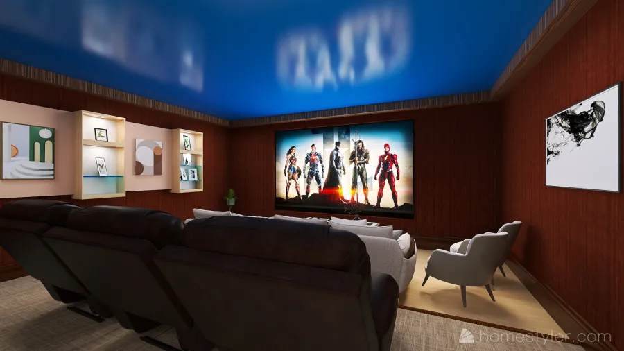 Bonus Entertainment Room 3d design renderings