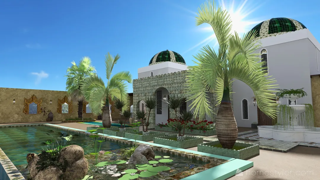Mon petit palais oriental 3d design renderings