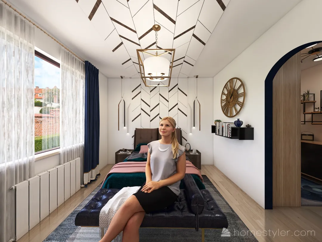 The Contemporary and Mod Enthusiast Bedroom 3d design renderings
