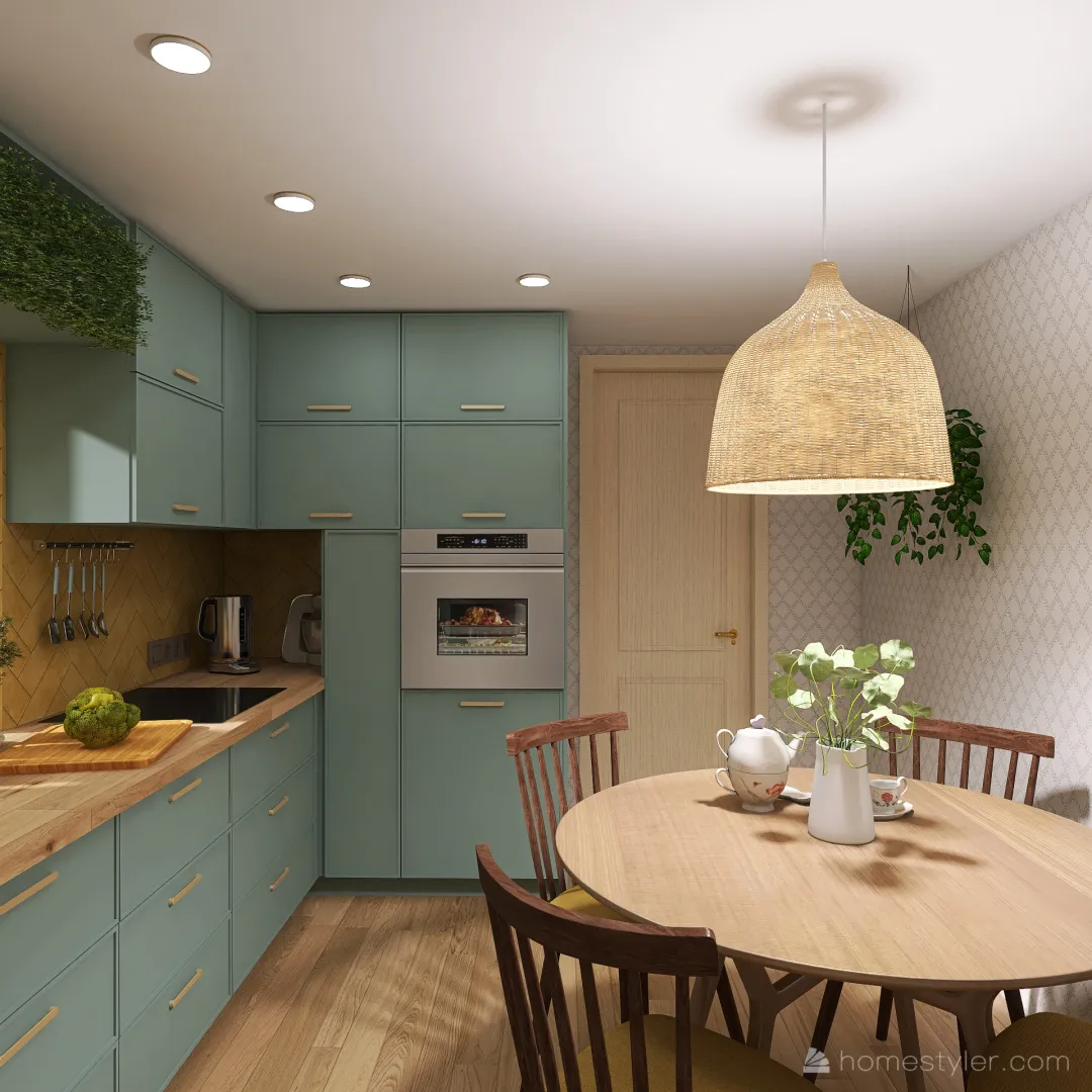 Аня кухня 3d design renderings