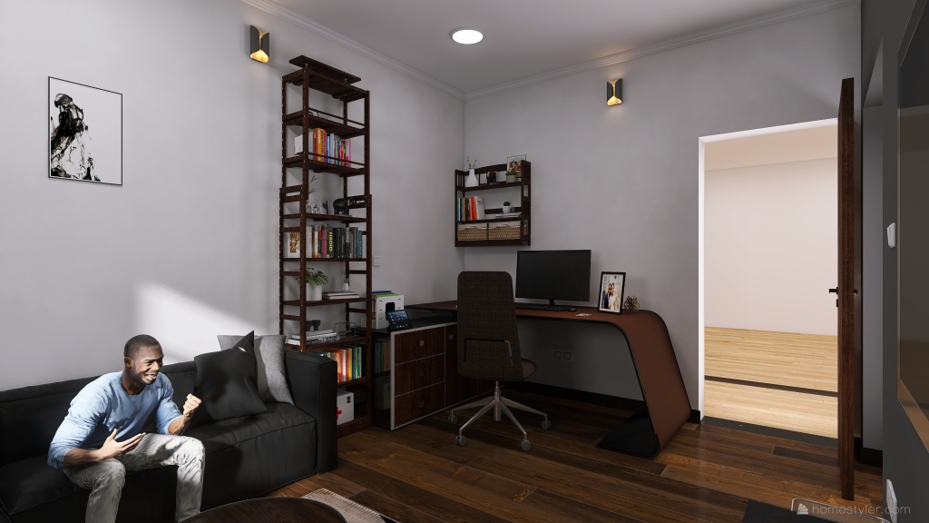 Mr. Adasalom's Office 3d design renderings