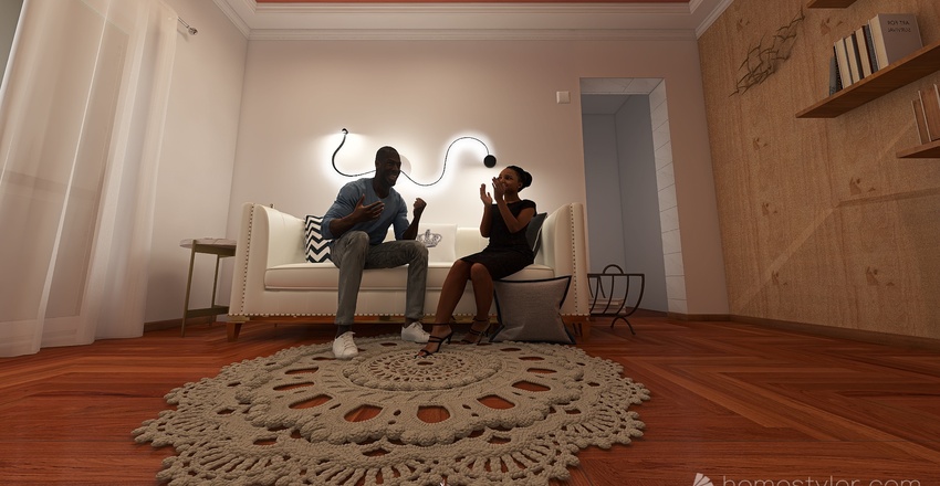 Apartamento para um jovem casal Interior Design Render