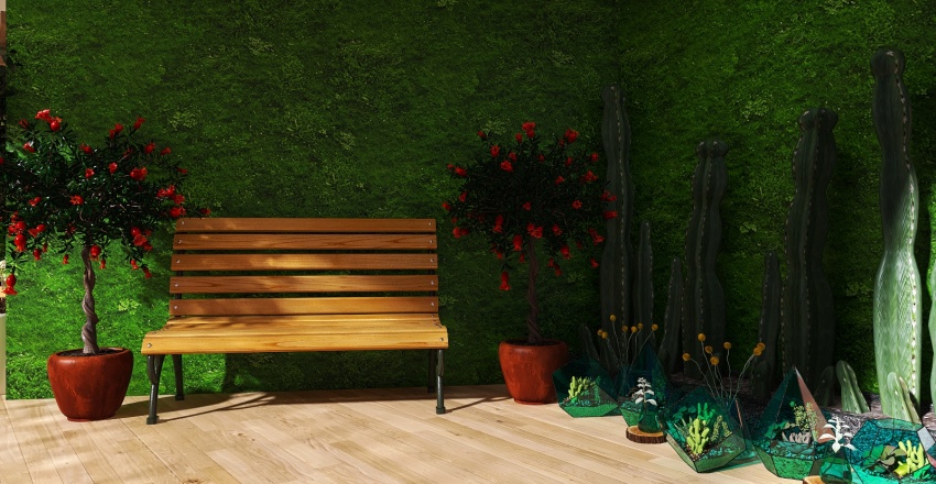 Stand Secret Garden 3d design renderings
