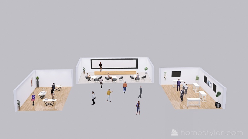 Business Exhibition - AAU 3d design renderings