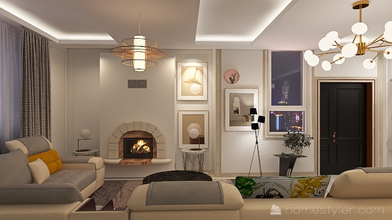 Little apartment 3d design renderings