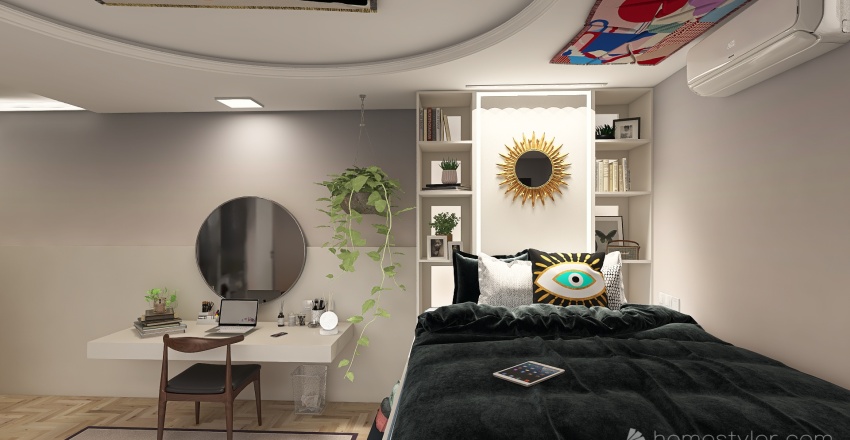 teenage bedroom 3d design renderings