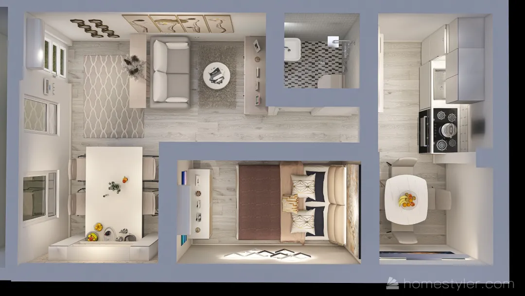 Mini houses 3d design renderings