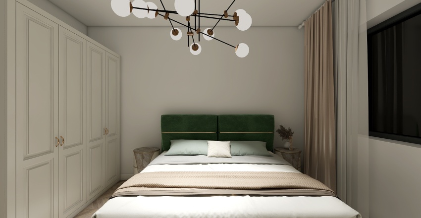 Dormitor matrimonial 3d design renderings