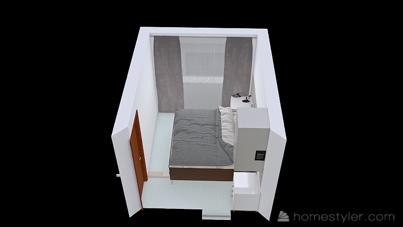 Room 1- Classic Black and White 3d design renderings