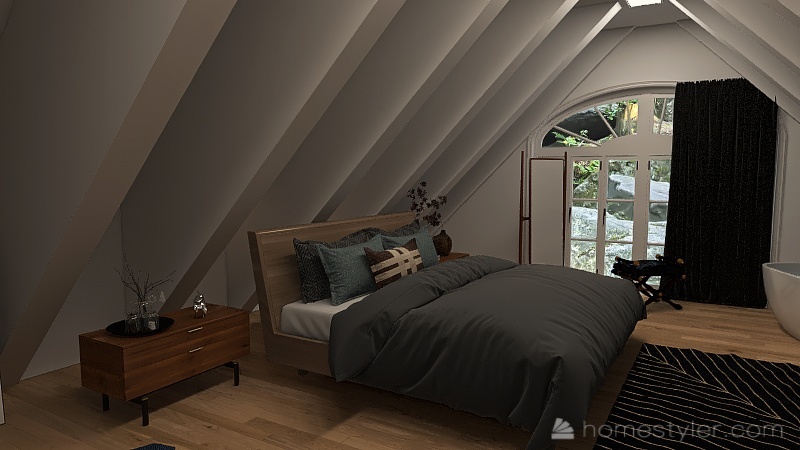 maison dans les rocheuses 3d design renderings