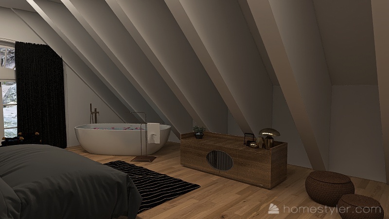 maison dans les rocheuses 3d design renderings