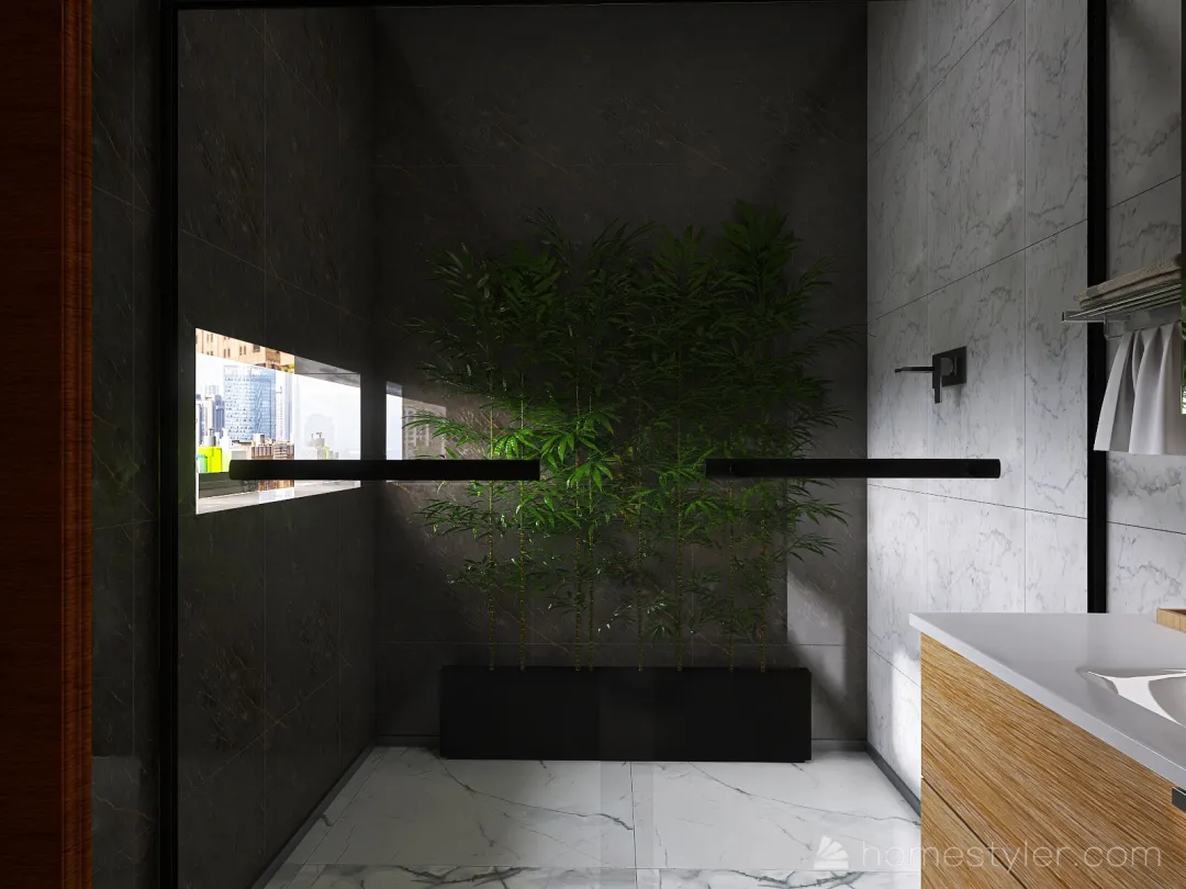tarun washroom 3d design renderings