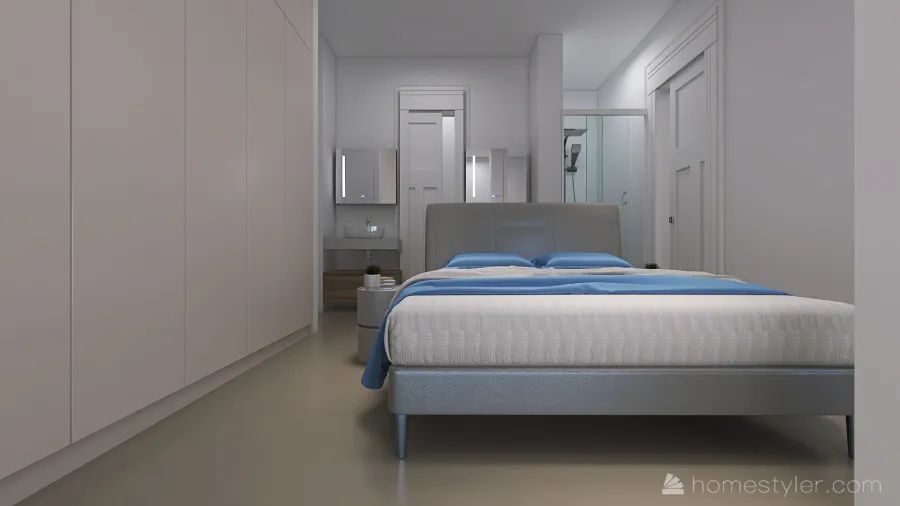 Dormitorio-Baño 3d design renderings