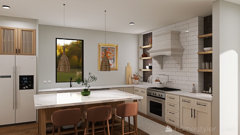 IND Kitchen Design 3d design renderings