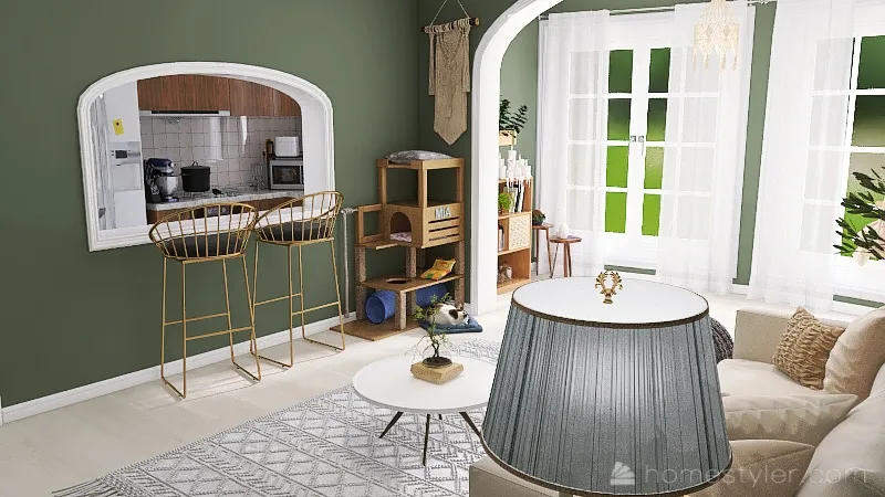 Rustic Style Home 3d design renderings