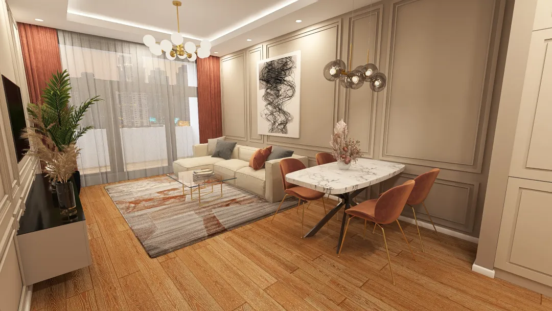 Apartament Avram 3d design renderings
