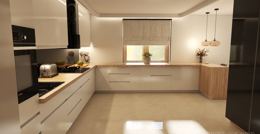 E.B kitchen 3d design renderings