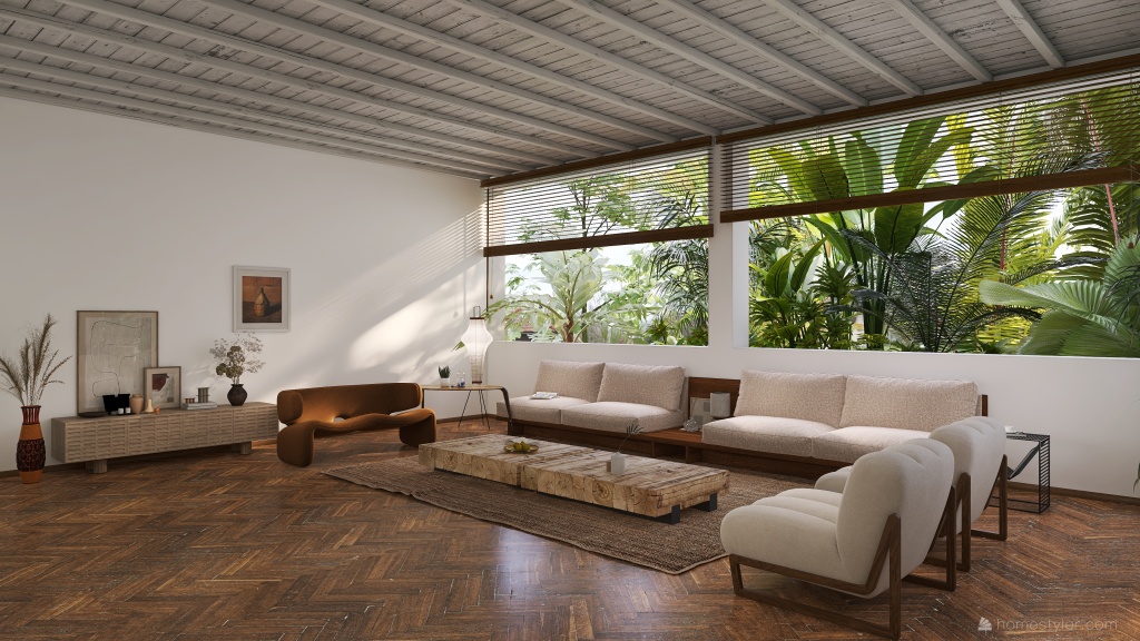StyleOther ArtDeco TropicalTheme WarmTones WoodTones Living 3d design renderings