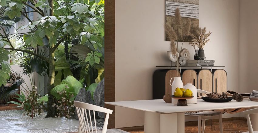 StyleOther ArtDeco TropicalTheme WarmTones WoodTones Dining 3d design renderings