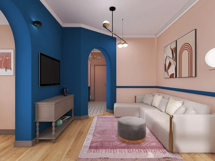 Квартира для творческой личности 3d design renderings