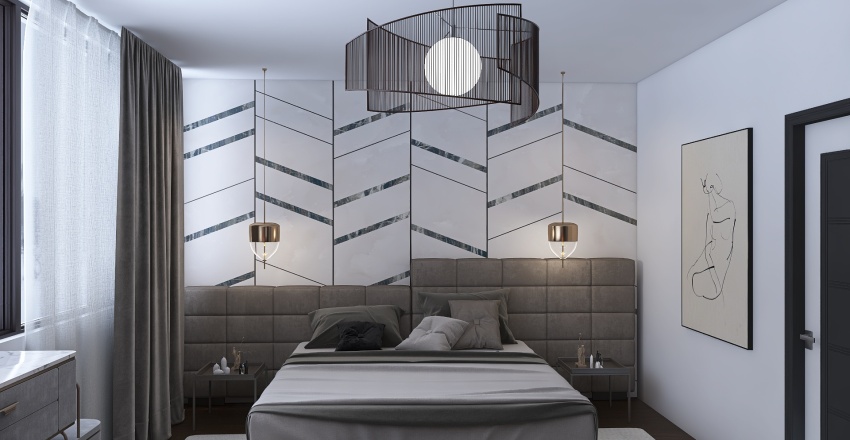 snow bedroom 3d design renderings
