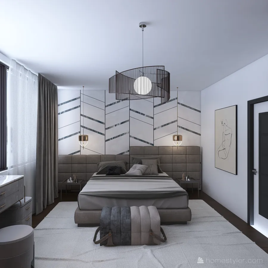 snow bedroom 3d design renderings