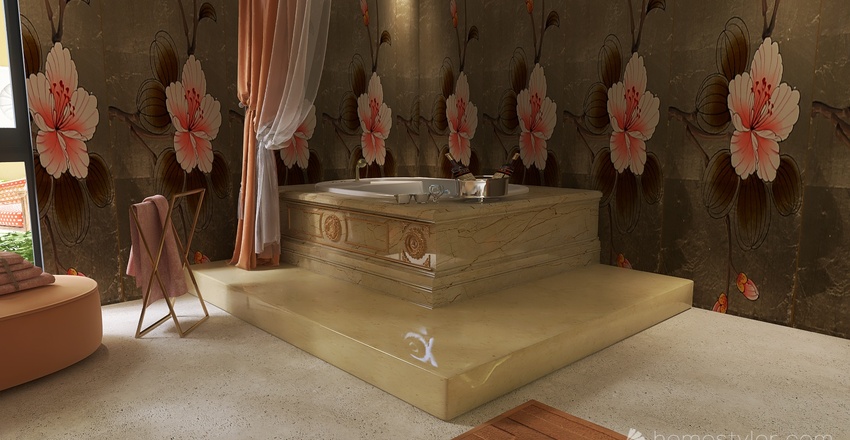 Parisian Pinks Interior Design Render