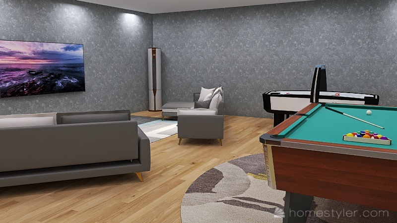 Y11 Common Space Design (Floorplan 1) Interior Design Render