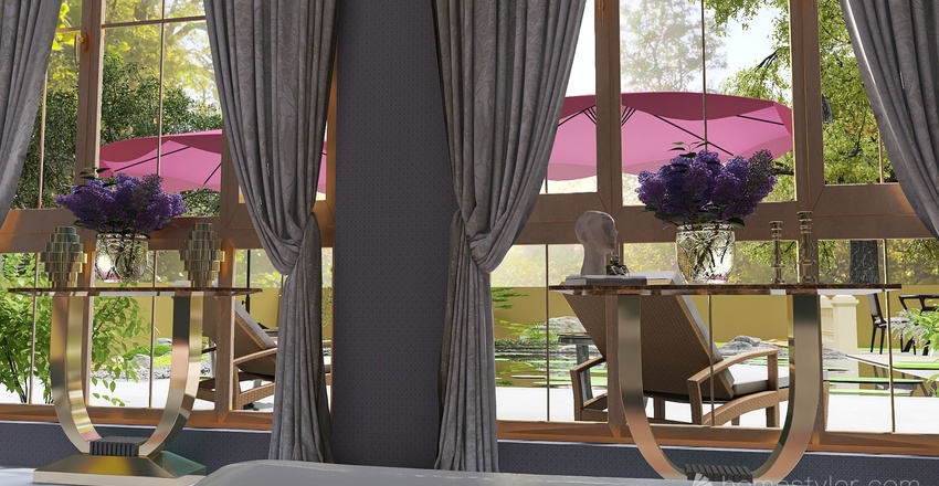 Parisian Pinks Interior Design Render