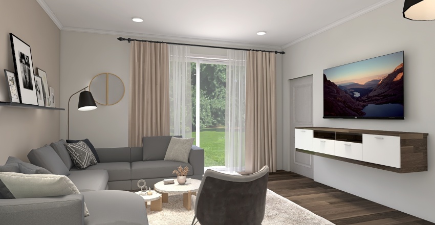 Wong Living Room 3d design renderings