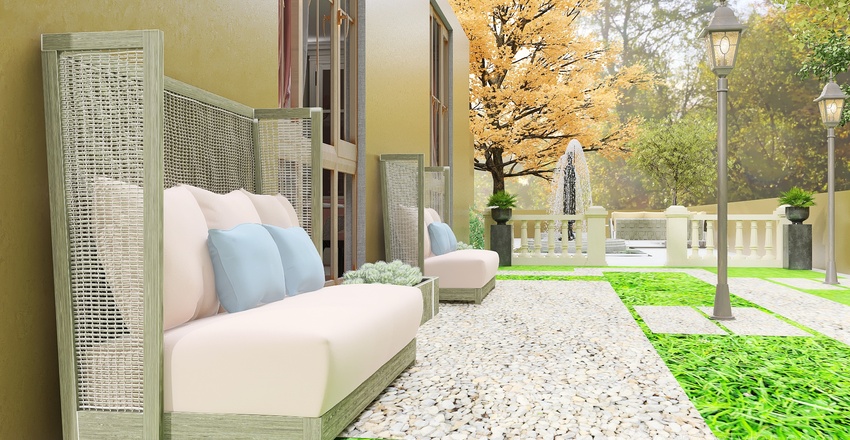 Parisian Pinks Interior Design Render