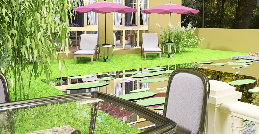 Parisian Pinks Interior Design Render