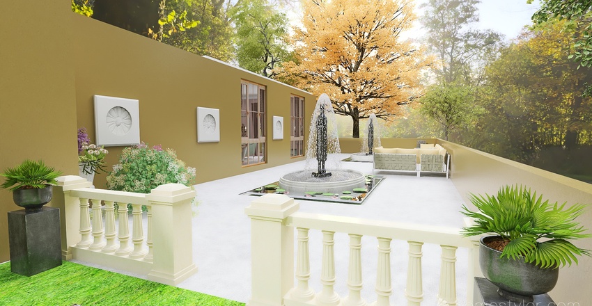 Parisian Pinks Interior Design Render