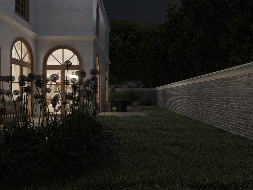 WabiSabi Beige WoodTones EarthyTones Terrace 3d design renderings