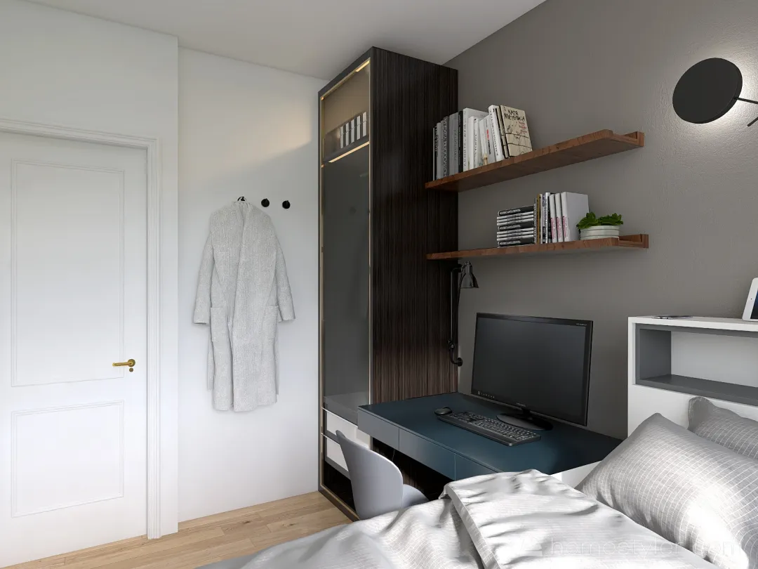 Copy of Teenage bedroom 3d design renderings